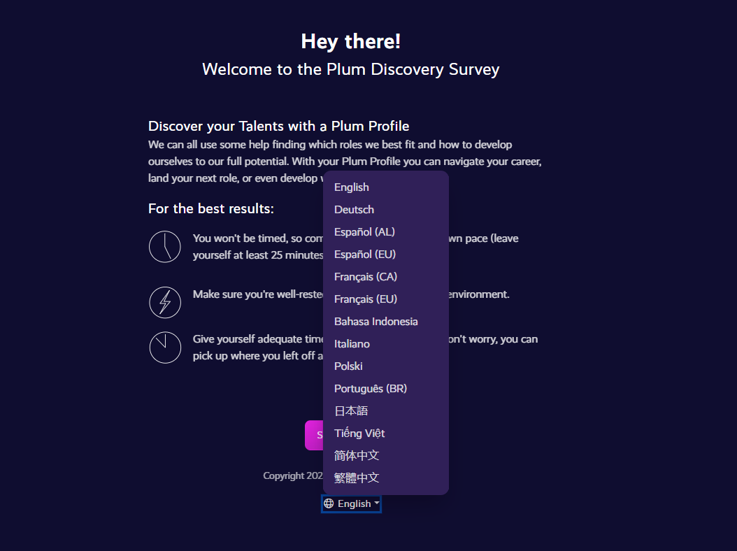Plum Discovery Survey FAQs Plum Knowledge Base